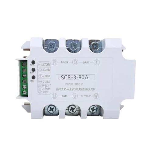 EVBELGBPZ Dreiphasiges Wechselspannungs-Regelmodul 80A 380V SCR-Leistungsregler Thyristor-Halbleiterrelais von EVBELGBPZ