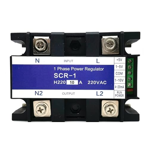 EVBELGBPZ Einphasiges, vollständig isoliertes Wechselspannungsreglermodul 220 V, 0–10 V, 4–20 mA, 0–5 V(SCR-H220-80A) von EVBELGBPZ