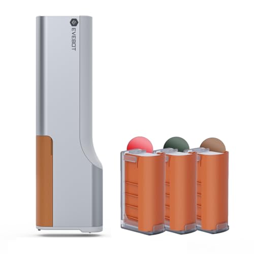 EVEBOT Kleiner Lebensmitteldrucker zum Drucken von Mustern auf Macarons, Kaffee und Kuchen, Getränkedrucker mit App-Steuerung für Zuhause, Geschäft, Konditorei, Café (Drei Farben) von EVEBOT