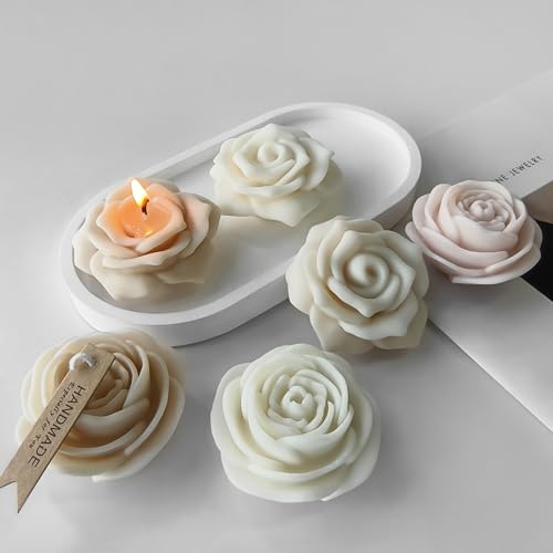 2 Stück Blumenform – Sukkulenten-Blume – Silikonharz-Gussformen für Kerzen, Harz und Seife, Bastelbedarf 2 Stück Blumenform – Sukkulenten-Blume – Silikonharz-Gussformen für Kerzen, Harz und Seife, Bastelbedarf von EVERELAM