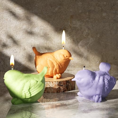 3D-Silikonformen mit Tiervogel, Kerze, Harz, Schmuck, Gießen, Handwerk, 3D-Silikonformen von EVERELAM