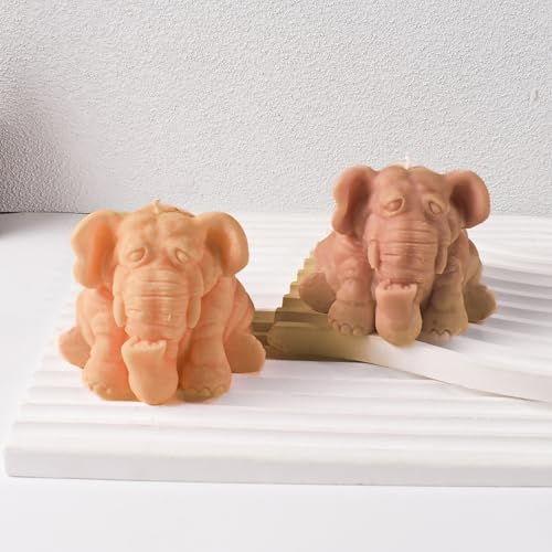 Elefanten-Harzform mit Tiermotiven, Wellenform, Kerzenform, Silikonharz, Gießformen für Kerzen, Harz und Seife Elefanten-Harzform mit Tiermotiven, Wellenform, Kerzenform, Silikonharz, Gießformen für Kerzen, Harz und Seife von EVERELAM