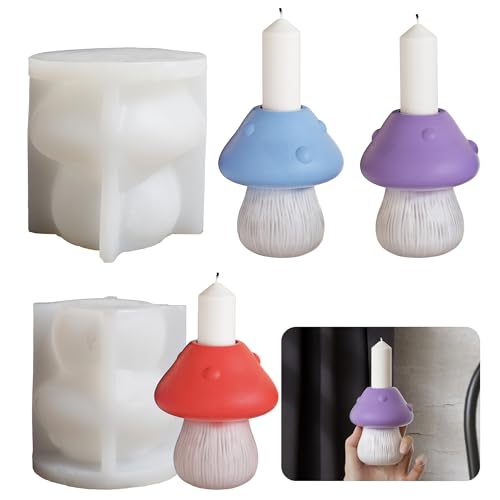 Pilz-Mädchen-Kerzenform, Körper, Harz, Schmuck, Gießform, Bastelbedarf, 3D-Silikon für Harzguss, Kerzenherstellung von EVERELAM