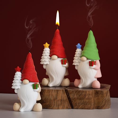 Silikon-Weihnachtsmann-Form – Silikonharz-Gussformen für Kerzen, Harz und Seife, Bastelbedarf von EVERELAM