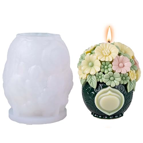Silikonform für Blumenflaschen, Tulpen, Rosen, Zylinderform, Wellen, Spiralform, Kerzenform, Silikonharz, Gießformen für Kerzen, Harz und Seife Silikonform für Blumenflaschen, Tulpen, Rosen, Zylinderform, Wellen, Spiralform, Kerzenform, Silikonharz, Gießformen für Kerzen, Harz und Seife von EVERELAM