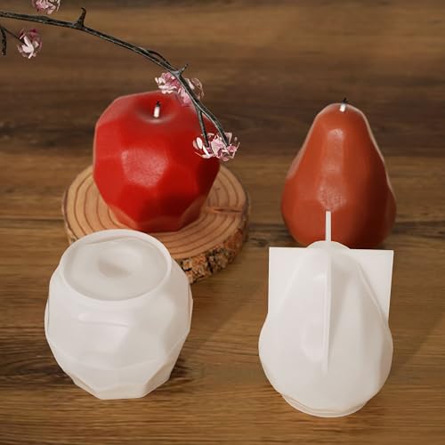 Silikonform für Pflanzen, rund, Schmuck, Wellen, Spiralform, Kerzenform, Silikonharz, Gießformen für Kerzen, Harz und Seife, 2 Stück von EVERELAM