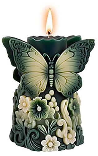 Zylinderform aus Silikon mit Schmetterlingsblumen, Wellenform, Kerzenform, Silikonharz, Gießformen für Kerzen, Harz und Seife Zylinderform aus Silikon mit Schmetterlingsblumen, Wellenform, Kerzenform, Silikonharz, Gießformen für Kerzen, Harz und Seife von EVERELAM