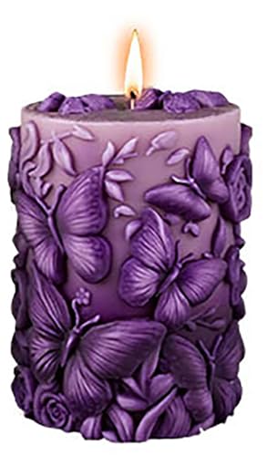 Zylinderform aus Silikon mit Schmetterlingsblumen, Wellenform, Kerzenform, Silikonharz, Gießformen für Kerzen, Harz und Seife Zylinderform aus Silikon mit Schmetterlingsblumen, Wellenform, Kerzenform, Silikonharz, Gießformen für Kerzen, Harz und Seife von EVERELAM