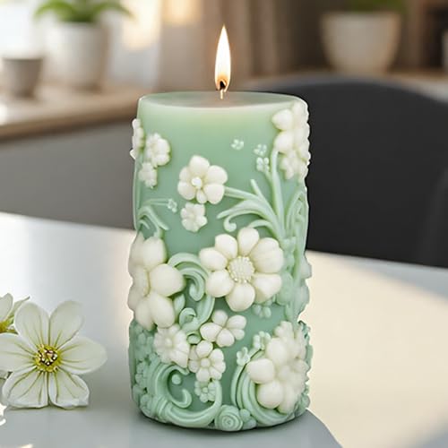 Zylinderformen für Sukkulenten und Blumen, Silikon, Wellen, Spiralform, Kerzenform, Silikonharz, Gießformen für Kerzen, Harz und Seife Zylinderformen für Sukkulenten und Blumen, Silikon, Wellen, Spiralform, Kerzenform, Silikonharz, Gießformen für Kerzen, Harz und Seife von EVERELAM