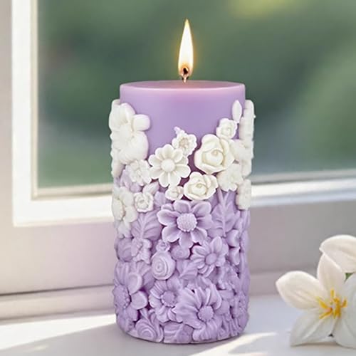Zylinderformen für Sukkulenten und Blumen, Silikon, Wellen, Spiralform, Kerzenform, Silikonharz, Gießformen für Kerzen, Harz und Seife Zylinderformen für Sukkulenten und Blumen, Silikon, Wellen, Spiralform, Kerzenform, Silikonharz, Gießformen für Kerzen, Harz und Seife von EVERELAM