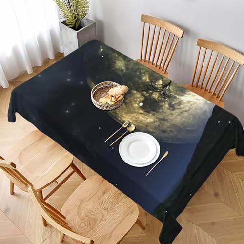 EVIUS Galaxy Moon Elegante Tischdecke, Küchentischdecke, Party-Tischdecke, rechteckige Tischwäsche, Esstischdecke, für Einweihungsfeier, Hochzeit, oder besondere Anlässe. EVIUS Galaxy Moon Elegante Tischdecke, Küchentischdecke, Party-Tischdecke, rechteckige Tischwäsche, Esstischdecke, für Einweihungsfeier, Hochzeit, oder besondere Anlässe. von EVIUS