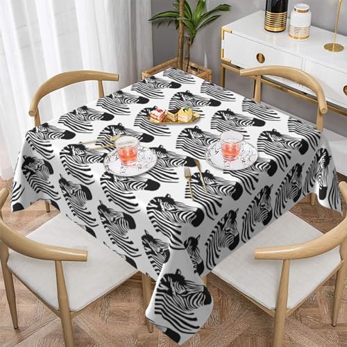 EVIUS Zebra-Tischdecken, Halloween-Tischdecke, quadratisch bedruckt, dekorativ, 2 Größen: 137 cm x 137 cm, 152 cm x 152 cm, verbessern Sie Ihr kulinarisches Erlebnis. EVIUS Zebra-Tischdecken, Halloween-Tischdecke, quadratisch bedruckt, dekorativ, 2 Größen: 137 cm x 137 cm, 152 cm x 152 cm, verbessern Sie Ihr kulinarisches Erlebnis. von EVIUS