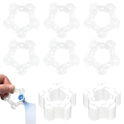 100 Stück Kunststoff Ballons Clips, Blumenform Ballonclips Blumen Ballonbogen Halterung Schnalle Ballon Connectors Clips Kunststoff Ballonverbinder für Hochzeit Event Dekorationen Birthday von EVTHUR
