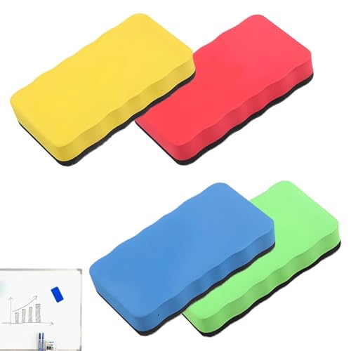 4 Stück Whiteboard Schwamm, Whiteboard Schwamm Magnetisch,Magnetisch Trockener Radiergummi Für Whiteboards, Tafeln, Flipcharts uvw 4 Stück Whiteboard Schwamm, Whiteboard Schwamm Magnetisch,Magnetisch Trockener Radiergummi Für Whiteboards, Tafeln, Flipcharts uvw von EVTHUR