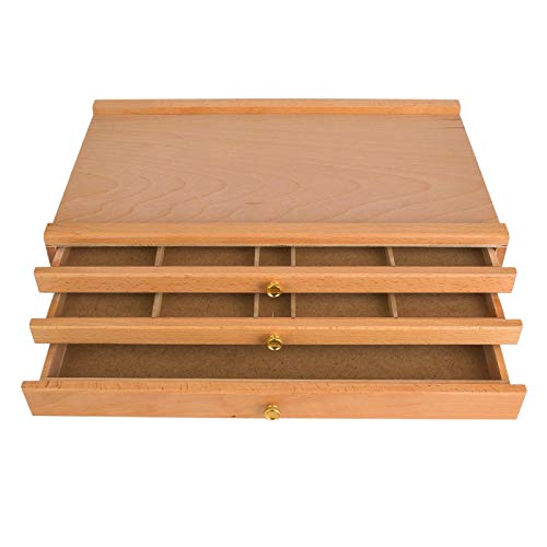 3-lagiges Zeichenwerkzeug-Werkzeugkasten, Aufbewahrungsbox für Pigmentmalerei-Zubehör, Künstlerbedarf, 15 Fächer, für Pastellkreide, Bleistifte, Marker 3-lagiges Zeichenwerkzeug-Werkzeugkasten, Aufbewahrungsbox für Pigmentmalerei-Zubehör, Künstlerbedarf, 15 Fächer, für Pastellkreide, Bleistifte, Marker von EVTSCAN