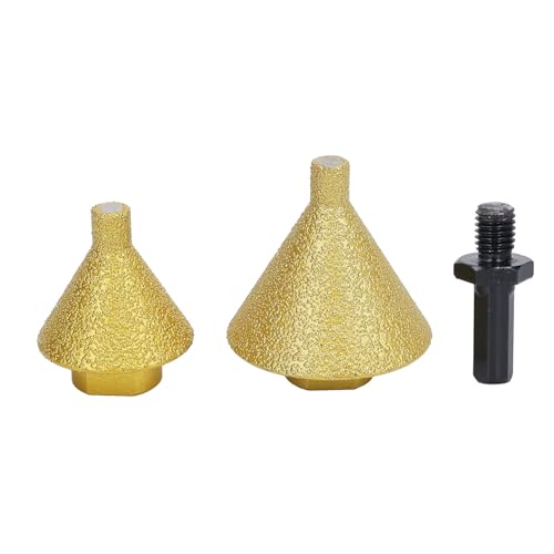 38 mm 50 mm Anfas-Fasenbohrer, M10-Adapter, gelöteter Diamant-Kegelbohrer zum Vergrößern von Marmorfliesen und Quarzlöchern, Bohren und Schleifen 38 mm 50 mm Anfas-Fasenbohrer, M10-Adapter, gelöteter Diamant-Kegelbohrer zum Vergrößern von Marmorfliesen und Quarzlöchern, Bohren und Schleifen von EVTSCAN