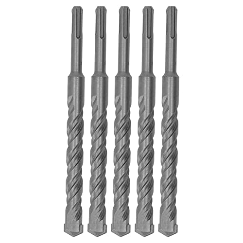 5 STÜCKE Schlagbohrer mit Hartmetallspitze, Bohrhammer, 2-Flöten-Spiralbohrer für Ziegelbeton, 210 mm (18mm) von EVTSCAN