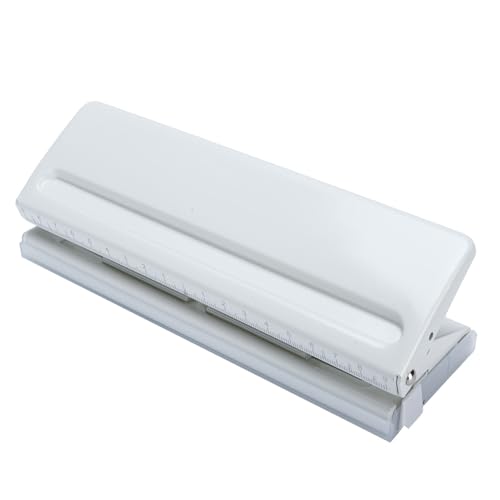 6 Hole Paper Punch Anti Slip 6 Blätter Kapazität Einstellbarer Loch Punch für A3 A4 A5 B3 B4 B5 Bürovorräte von EVTSCAN
