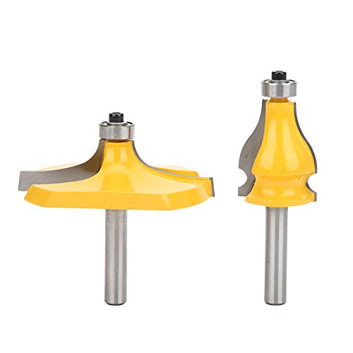 8mm Schaft Handlauf & Tisch Router Bit Set Holzbearbeitungsschneider mit Lager mit hoher Härte wirkungsbeständiges scharfes Schneiden für Tischlerwerkzeug von EVTSCAN