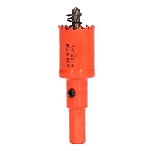 Bi -Metall -Loch -Säge Hochgeschwindigkeitstahlschneider mit Darmreinspeicher geschnittenem Betrieb Einfacher Abschnitt Beweis Haltbarer Zähne für Metallholzholz PVC (7/8(22mm)) von EVTSCAN
