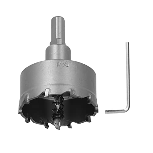 Carbid -Zähne -Loch Saw Saw Saw TCT TCT -Bohrer öffnen Edelstahlmetallplatte für die Arbeit (55mm) von EVTSCAN