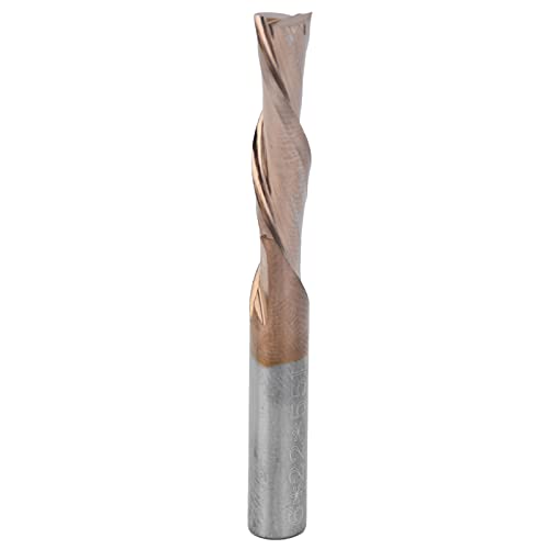 Doppelschnitzer Mahlschneider langlebiger gerader Mahlen Holzbearbeitung Bit Holz Acryl PVC (6 * 6 * 22 * 60mm) von EVTSCAN