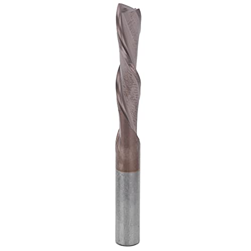 Doppelschnitzer Mahlschneider langlebiger gerader Mahlen Holzbearbeitung Bit Holz Acryl PVC (6 * 6 * 25 * 60mm) von EVTSCAN