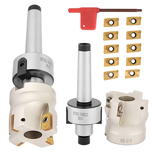 EVTSCAN - 90 ° Schaftfräshalter, mit 3 Wendeschneidplatte, 10 Hartmetalleinsätze zum Fräsen, Bohren, Nuten und Profilieren, für CNC-Metallurgie, MT2-FMB22 EVTSCAN - 90 ° Schaftfräshalter, mit 3 Wendeschneidplatte, 10 Hartmetalleinsätze zum Fräsen, Bohren, Nuten und Profilieren, für CNC-Metallurgie, MT2-FMB22 von EVTSCAN
