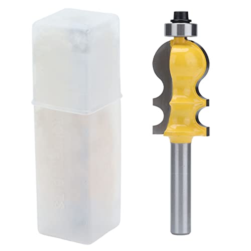 Handläufmühlenschneider Effizienter Kohlenstoffstahl Router Bit für Holzbearbeitung 8mm Schaft (Bead handrail milling cutter) von EVTSCAN