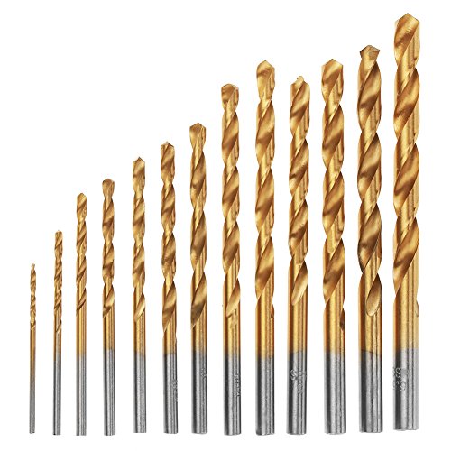 Hochgeschwindigkeitsstahlbeschichtete Drehbohrbits mit rundem Griff 13pcs 1,5-6,5 mm geeignet für Aluminiumholz-Eisen-Werkstückbohrlöcher geeignet Hochgeschwindigkeitsstahlbeschichtete Drehbohrbits mit rundem Griff 13pcs 1,5-6,5 mm geeignet für Aluminiumholz-Eisen-Werkstückbohrlöcher geeignet von EVTSCAN