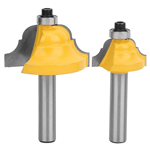 Holzbearbeitungsmahlen -Schneiderschneider Cutter Rahmen Trimmrouter Bit für Holzarbeiten Handleitungslinien Schranklinien [2pcs 8mm Schaft] von EVTSCAN