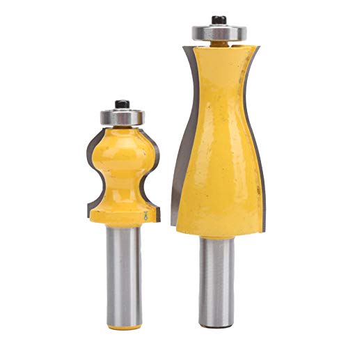 Holzfräsen -Router -Bit 2pcs 1/2 Schaft 12 mm, praktischer Holzbearbeitungs -Cutter -Bohrer, hohe Festigkeit, zementierte Carbidklinge für Holzbearbeitung [Workshop] von EVTSCAN