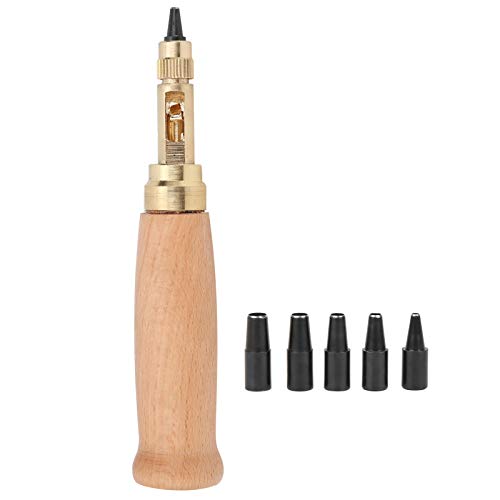 Leder -Bastelloch -Stanzset Haltbarer Holzgriff mit 6 Größen zum Nähen und Handwerk Leder -Bastelloch -Stanzset Haltbarer Holzgriff mit 6 Größen zum Nähen und Handwerk von EVTSCAN