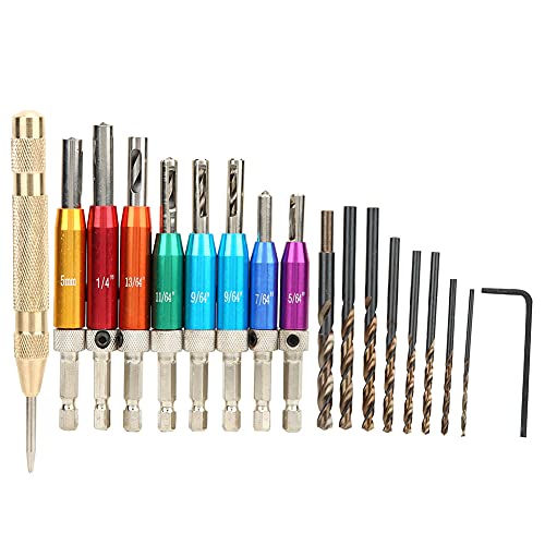 Multicolor -Türfenster Scharnierloch Puncher Bohrer Bohrer Mitte Punch Hex -Schraubenschlüssel für präzise Bohraufgaben Multicolor -Türfenster Scharnierloch Puncher Bohrer Bohrer Mitte Punch Hex -Schraubenschlüssel für präzise Bohraufgaben von EVTSCAN