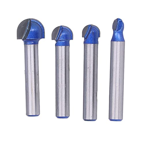 Round Nase Router Bits Doppelflöte Holzbearbeitungskasten Mahlen 4pcs 1/4in Shank Round Nase Router Bits Doppelflöte Holzbearbeitungskasten Mahlen 4pcs 1/4in Shank von EVTSCAN