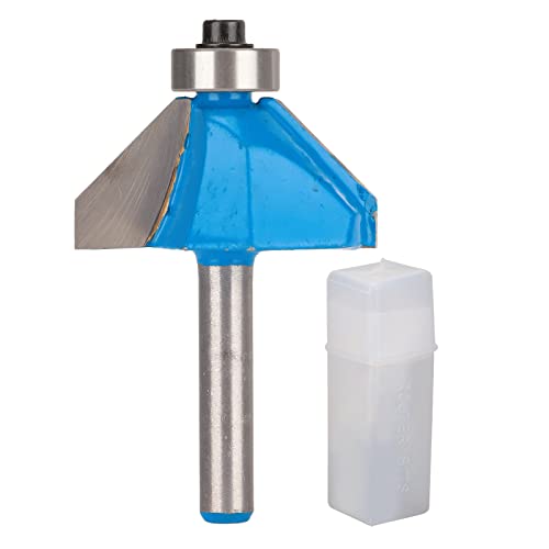 Router Bit Chamfer -Werkzeug mit oberem Lager für Holzbearbeitung (1/4*5/8) von EVTSCAN