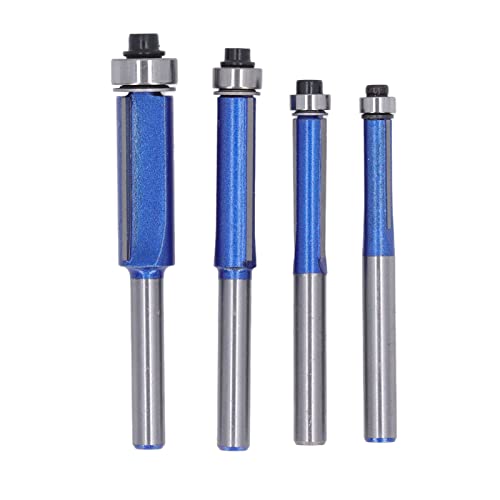 Router Bit Set Wolframstahllegierung hoher Härte Flush Trimmen 4 Stcs für Holzbearbeitung Router Bit Set Wolframstahllegierung hoher Härte Flush Trimmen 4 Stcs für Holzbearbeitung von EVTSCAN