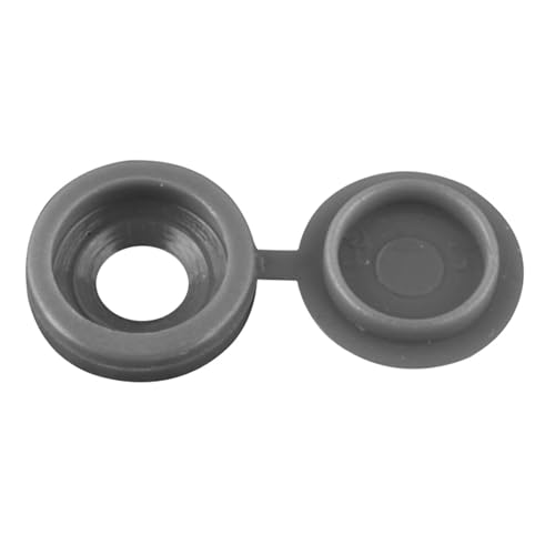Schraubenkappe bedeckt Kunststoff dekoratives Schutz m5 Lochschraubkleiderschrank 100 PCs (Dark Gray) von EVTSCAN