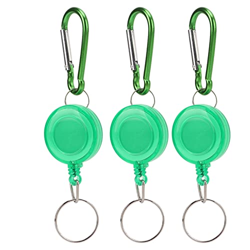 Teleskope Einbrecherwerkzeug Mini Anti Lost Retactable Taste Keychain Schnalle für Outdoor -Aktivitäten (Green) von EVTSCAN