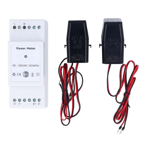 WiFi Energy Meter App Control unterstützt die Sprachregelung intelligenter Stromverbrauchsmessgerät mit 2x750A-Klemme 90-250 VAC von EVTSCAN