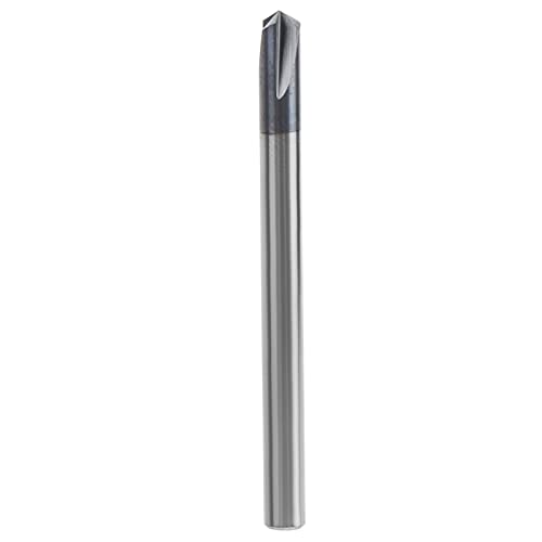 Wolframstahl 3 -Floße Kumpel Cutter Drill Bit 120 ° CNC Schamfertigung Endmühle Werkzeug Geeignete Aluminiumkupfermahlen -Gravur (D4*120°*50L) von EVTSCAN