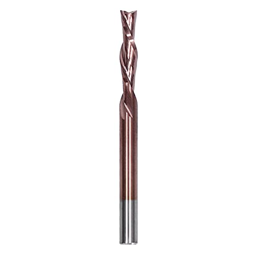 Wolframstahl Doppelschneides Mahlschneiderholzwerks-Schnitzwerkzeug für CNC-Router-Bits für verschiedene Materialien Nylonharz Abs Acryl PVC MDF geeignet (3.175*3.175*12*40L) von EVTSCAN