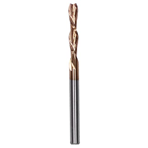 Wolframstahl Doppelschneides Mahlschneiderholzwerks-Schnitzwerkzeug für CNC-Router-Bits für verschiedene Materialien Nylonharz Abs Acryl PVC MDF geeignet (3.175*3.175*15*45L) von EVTSCAN