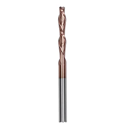 Wolframstahl Doppelschneides Mahlschneiderholzwerks-Schnitzwerkzeug für CNC-Router-Bits für verschiedene Materialien Nylonharz Abs Acryl PVC MDF geeignet (3.175*3.175*17*45L) von EVTSCAN