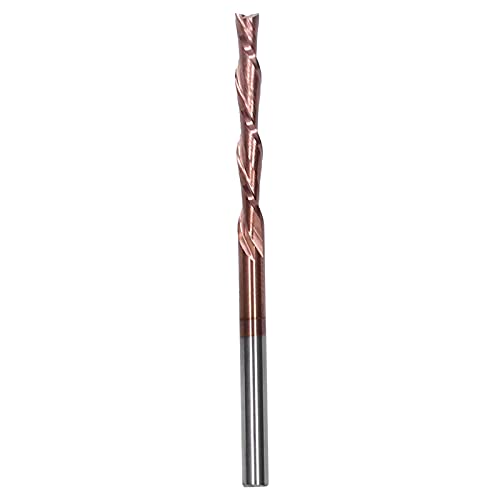 Wolframstahl Doppelschneides Mahlschneiderholzwerks-Schnitzwerkzeug für CNC-Router-Bits für verschiedene Materialien Nylonharz Abs Acryl PVC MDF geeignet (3.175*3.175*22*55L) von EVTSCAN