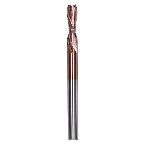 Wolframstahl Doppelschneides Mahlschneiderholzwerks-Schnitzwerkzeug für CNC-Router-Bits für verschiedene Materialien Nylonharz Abs Acryl PVC MDF geeignet (3.175*3.175*8*40L) von EVTSCAN