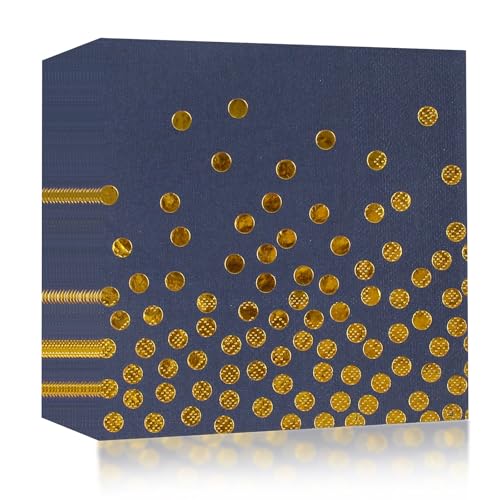 20 Stück Blau und Gold Geburtstag Servietten 33x33 cm Party Servietten Papier Goldfolie Biologisch Abbauba Papierserviette Deko für Junge Mädchen Geburtstag Party Deko 20 Stück Blau und Gold Geburtstag Servietten 33x33 cm Party Servietten Papier Goldfolie Biologisch Abbauba Papierserviette Deko für Junge Mädchen Geburtstag Party Deko von EVYIENEN