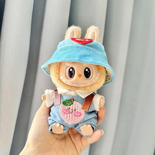 Labubu Puppenkleider-Set, passend für 17 cm große Puppen, Labubu-Kleidung, hochwertige Labubu-Kleidung und Accessoires, modische Labubu-Puppenkleidung, Liebesstil (Dolle nicht im Lieferumfang von EWHO