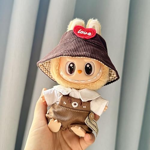 Labubu Puppenkleidungs-Set, passend für 17 cm große Puppen, Labubu-Kleidung, hochwertige Labubu-Kleidung und Accessoires, modische Labubu-Puppenkleidung, Liebesstil (Dolle nicht im Lieferumfang von EWHO