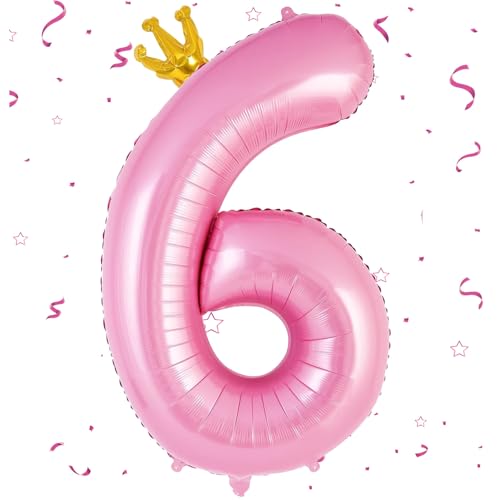 Zahlen Luftballon 6 Rosa,40 Zoll Luftballon Zahlen 6 Folien Ballon,Luftballon 6. Geburtstagsdeko Mädchen Riesen Folienballon 6. for Mädchen Jungen Birthday Party Geburtstag Dekor Zahlen Luftballon 6 Rosa,40 Zoll Luftballon Zahlen 6 Folien Ballon,Luftballon 6. Geburtstagsdeko Mädchen Riesen Folienballon 6. for Mädchen Jungen Birthday Party Geburtstag Dekor von EWODEIEW